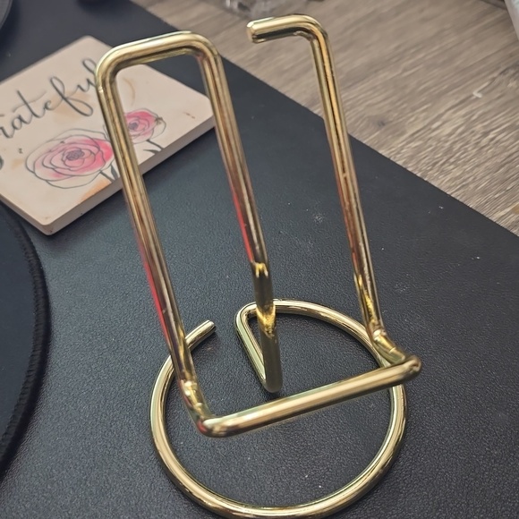 None Other - Gold phone holder for desk